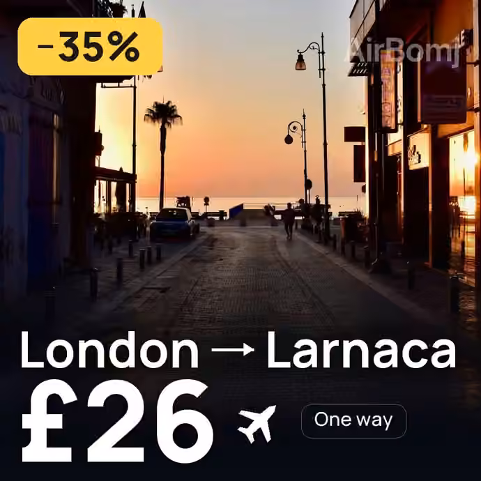 London → Larnaca for £26