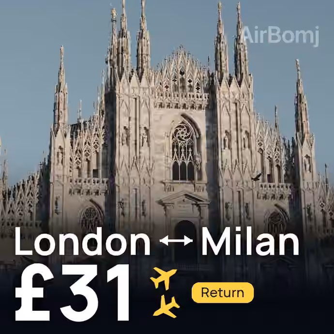 London → Milan for £31