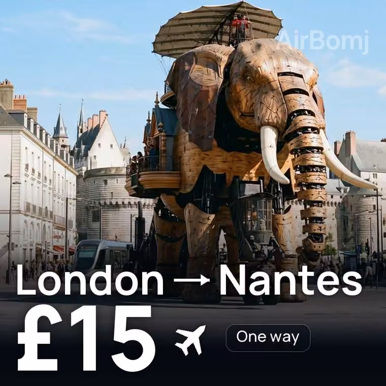 London → Nantes for £15