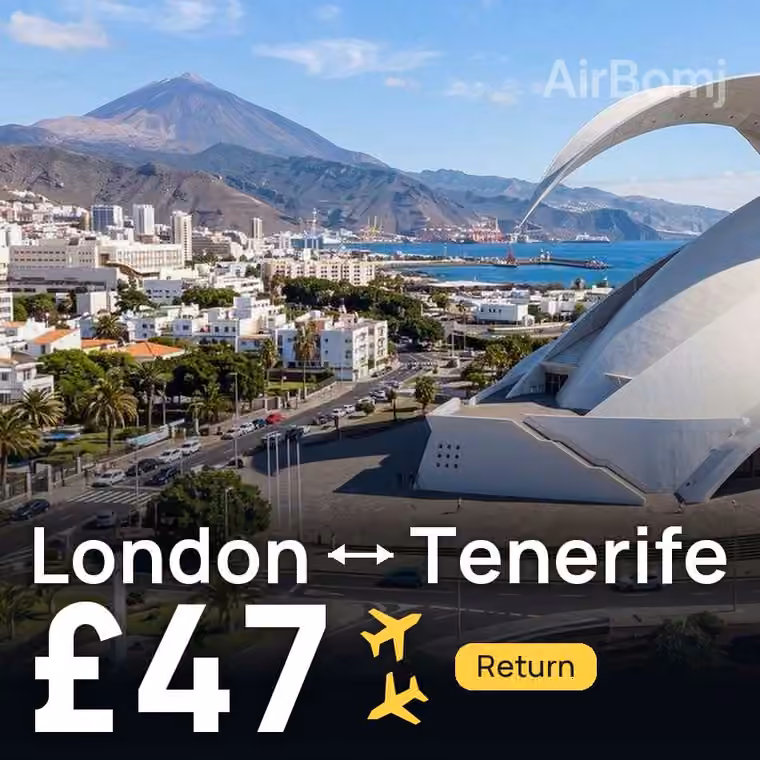 London → Tenerife for £47