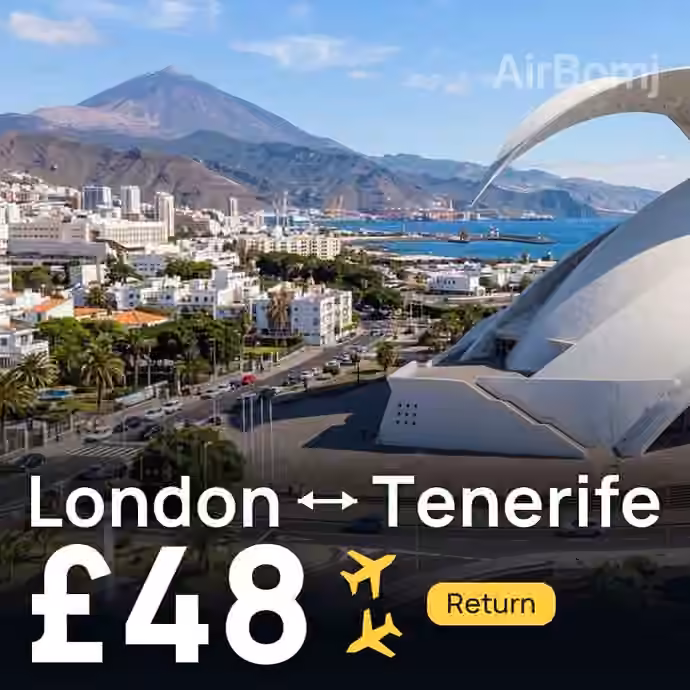 London → Tenerife for £48