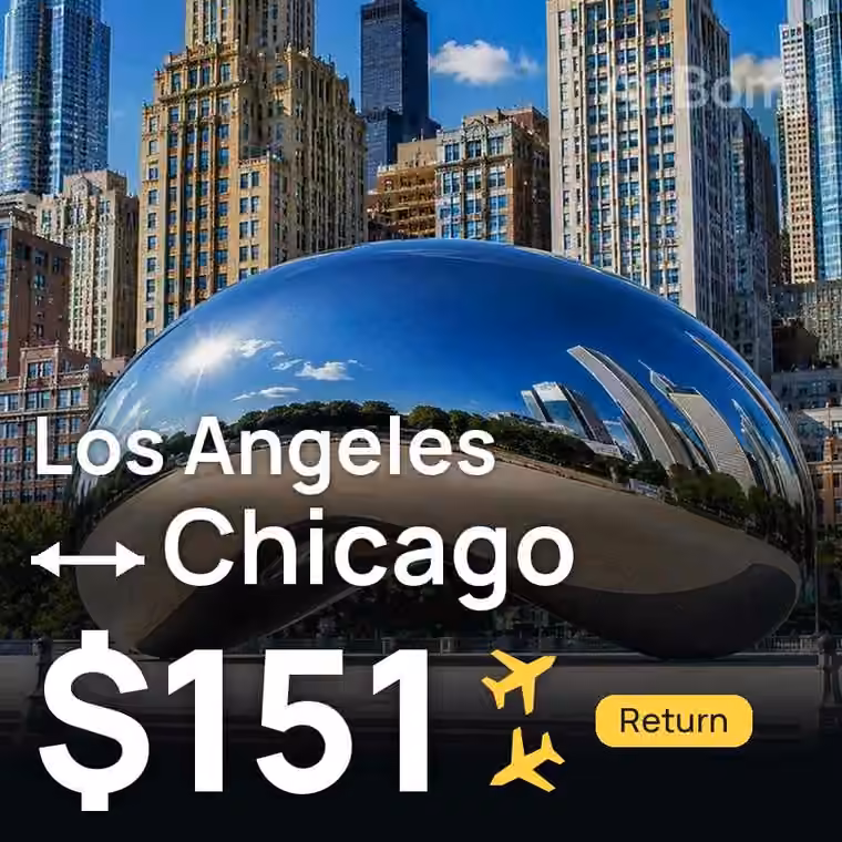 Los Angeles → Chicago for $151