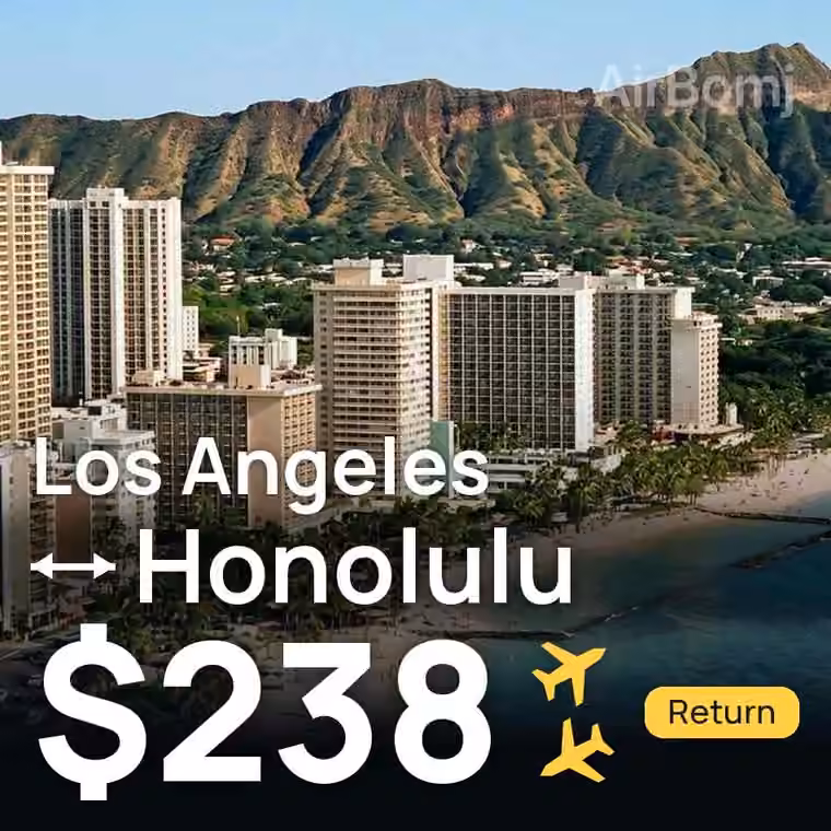 Los Angeles → Honolulu for $238