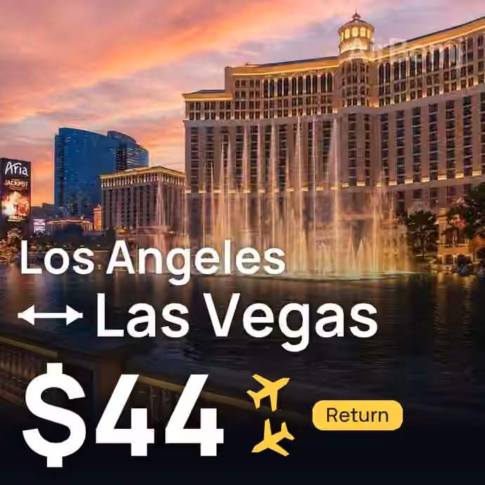 Los Angeles → Las Vegas for $44