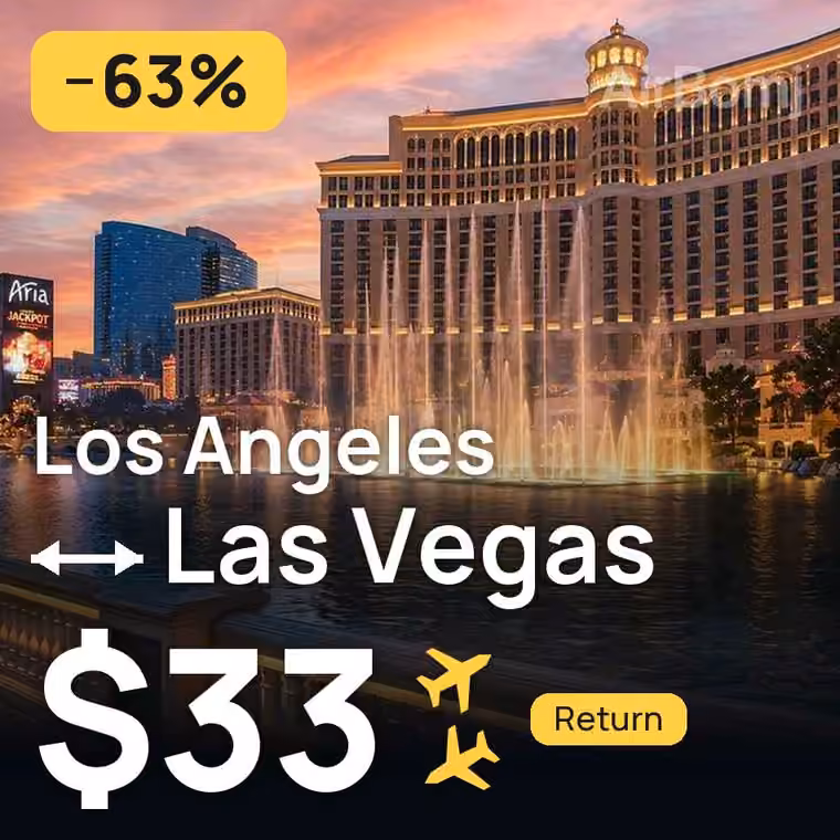 Los Angeles → Las Vegas for $33