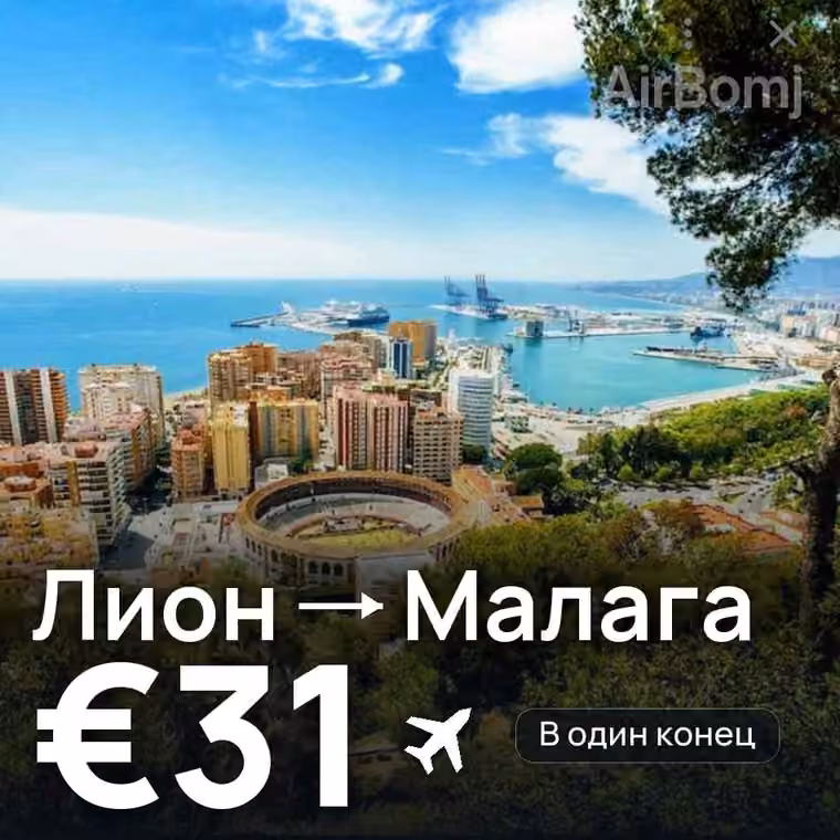 Лион → Малага за €31