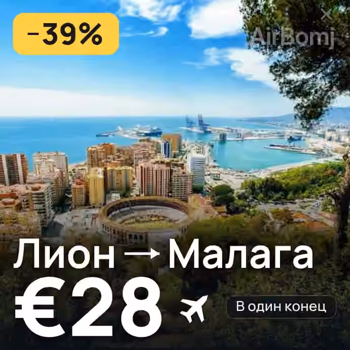 Лион → Малага за €28