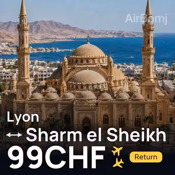 Lyon → Sharm el Sheikh for 99 CHF