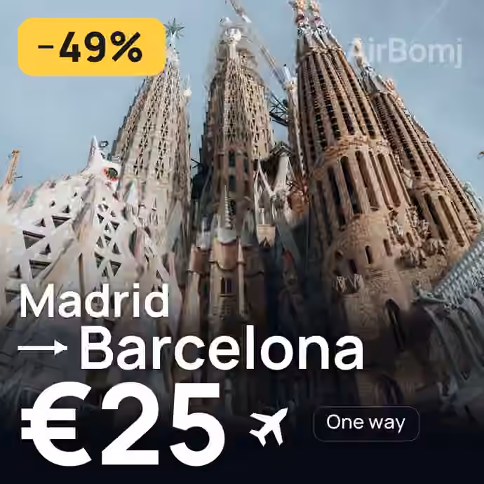Madrid → Barcelona for €25