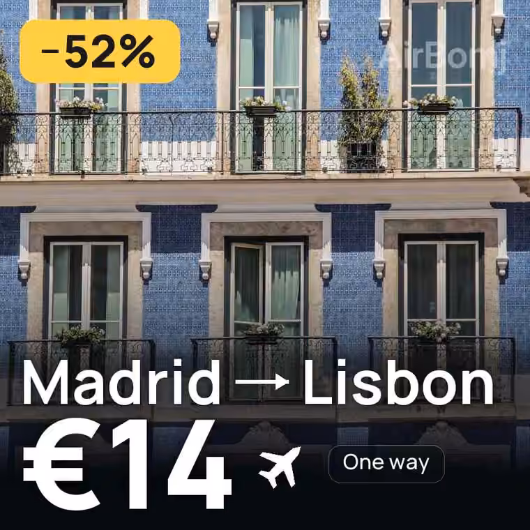 Madrid → Lisbon for €14