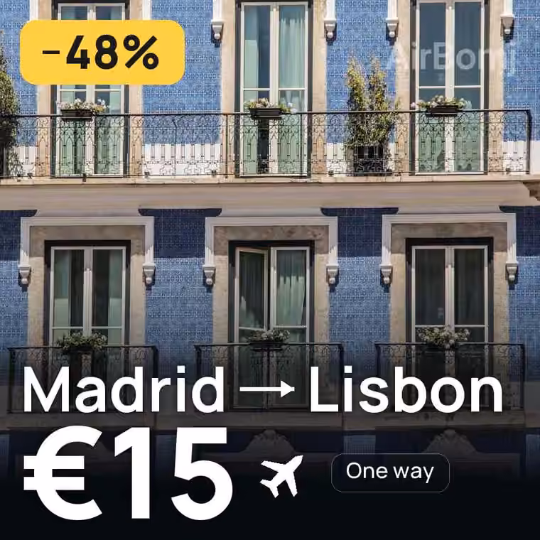 Madrid → Lisbon for €15