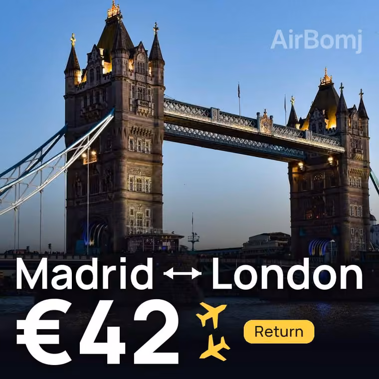 Madrid → London for €42