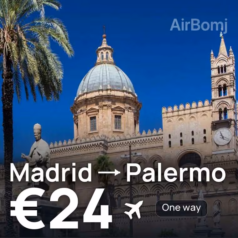 Madrid → Palermo for €24