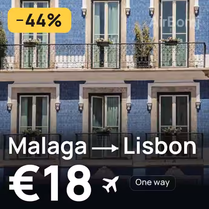 Malaga → Lisbon for €18
