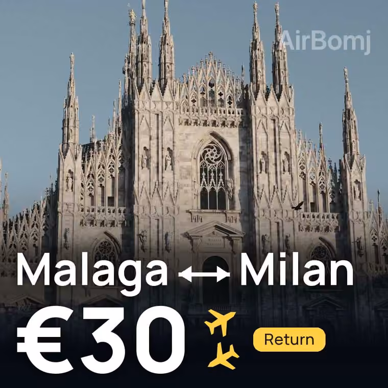 Malaga → Milan for €30