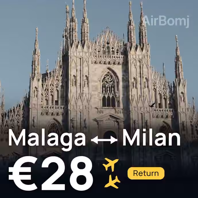 Malaga → Milan for €28