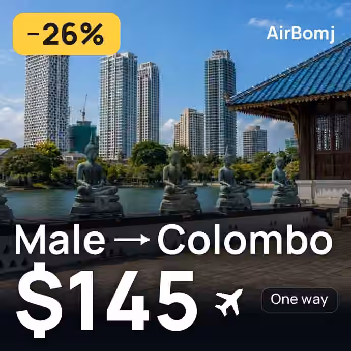 Male → Colombo for $145
