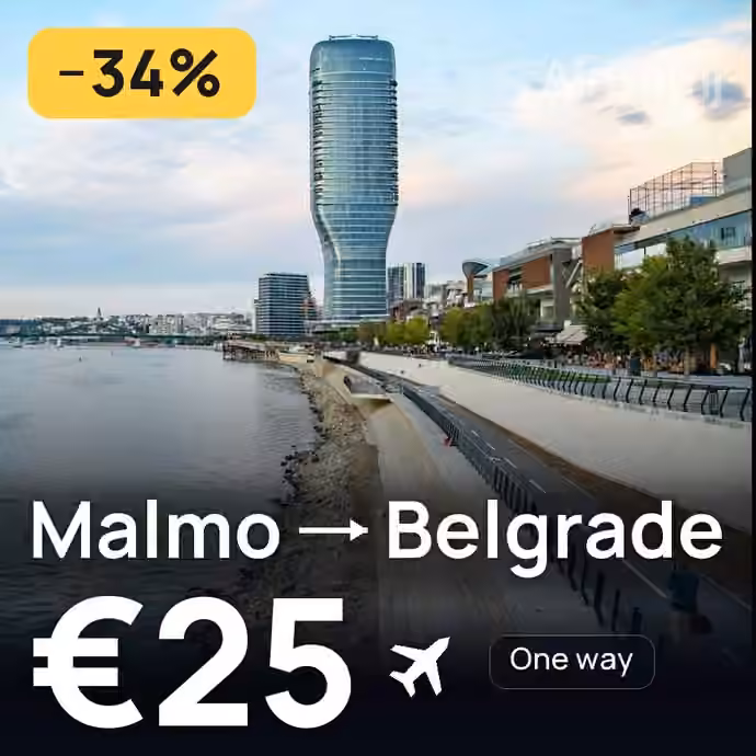 Malmo → Belgrade for €25