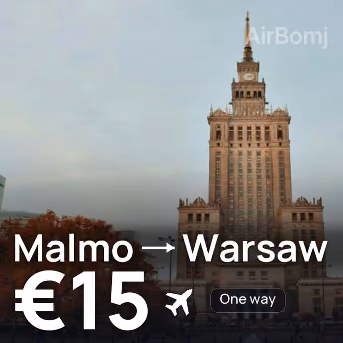 Malmo → Warsaw for €15