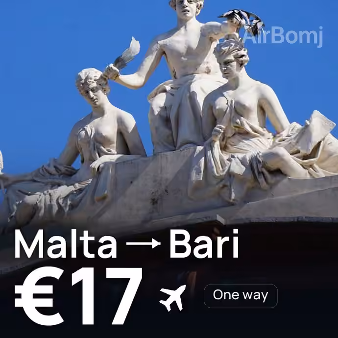 Malta → Bari for €17