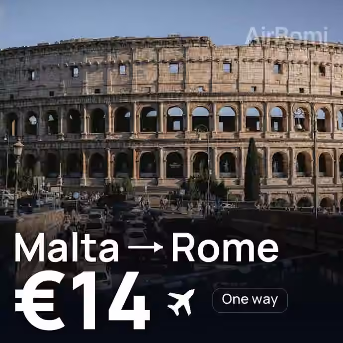 Malta → Rome for €14