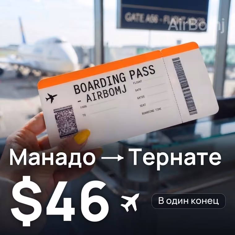 Манадо → Тернате за $46