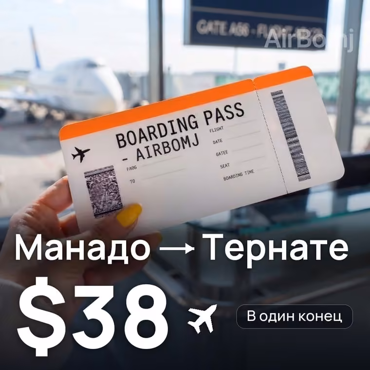Манадо → Тернате за $38