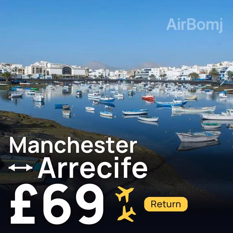 Manchester → Arrecife for £69