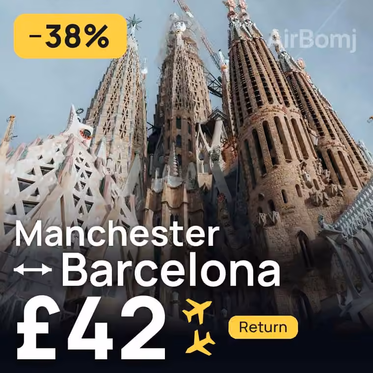 Manchester → Barcelona for £42
