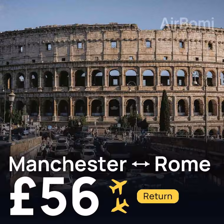 Manchester → Rome for £56
