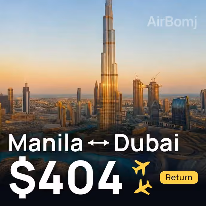 Manila → Dubai for $404