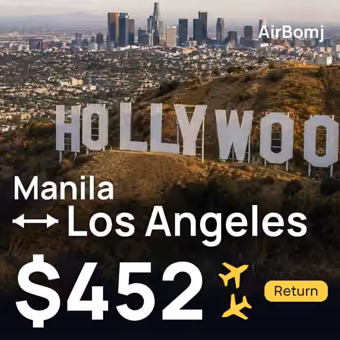 Manila → Los Angeles for $452