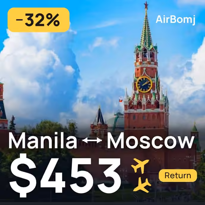 Manila → Moscow for $453