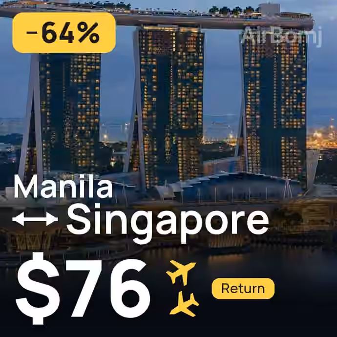 Manila → Singapore for $76