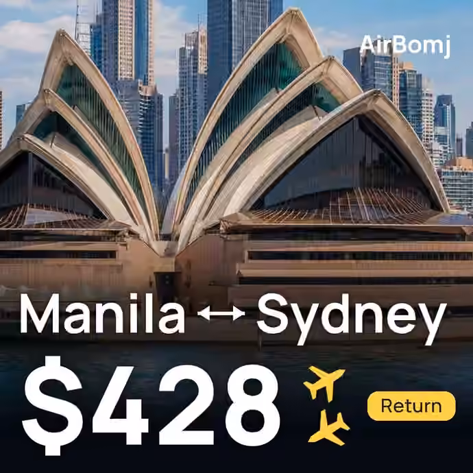 Manila → Sydney for $428