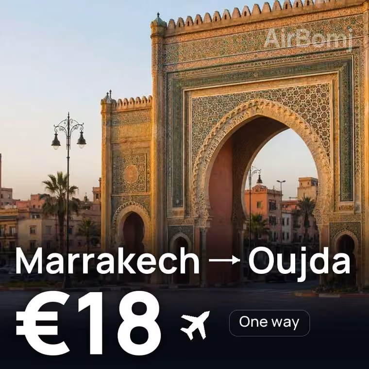 Marrakech → Oujda for €18