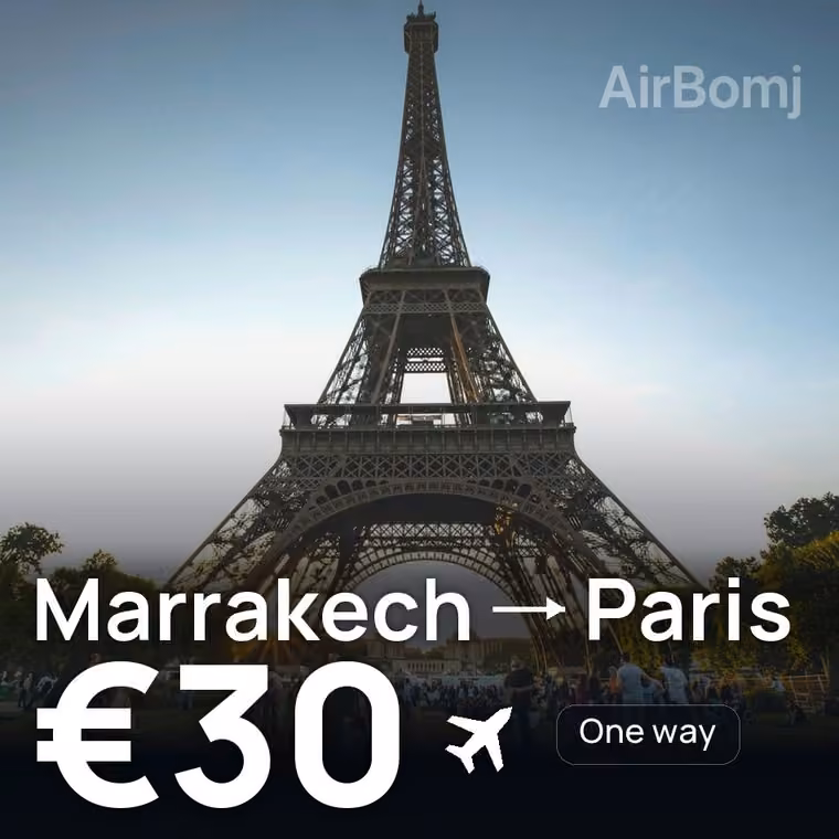 Marrakech → Paris for €30