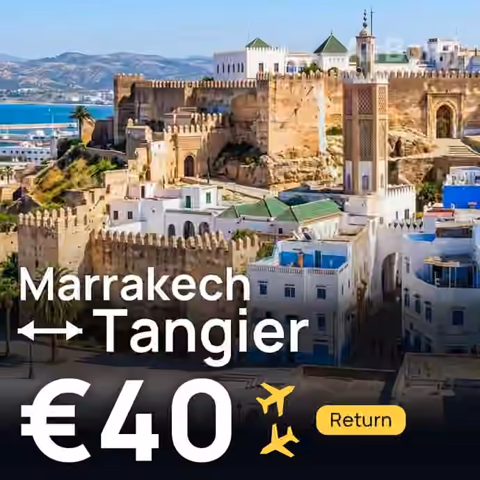 Marrakech → Tangier for €40