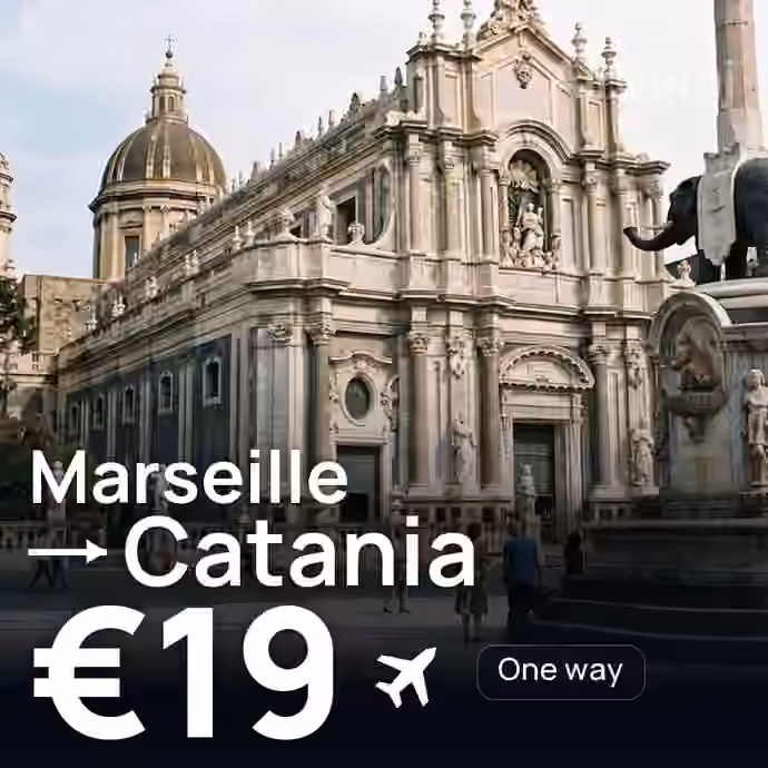 Marseille → Catania for €19