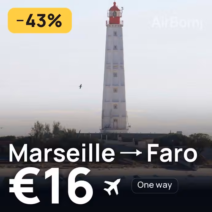 Marseille → Faro for €16