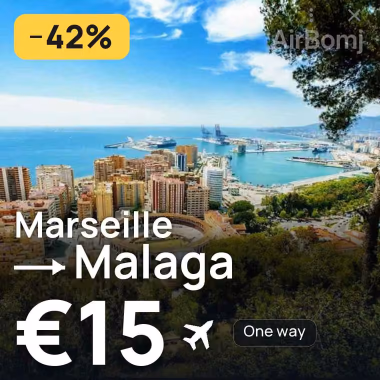 Marseille → Malaga for €15