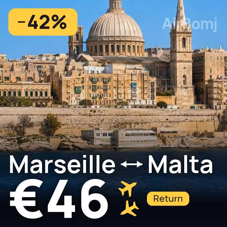 Marseille → Malta for €46