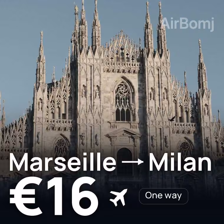 Marseille → Milan for €16