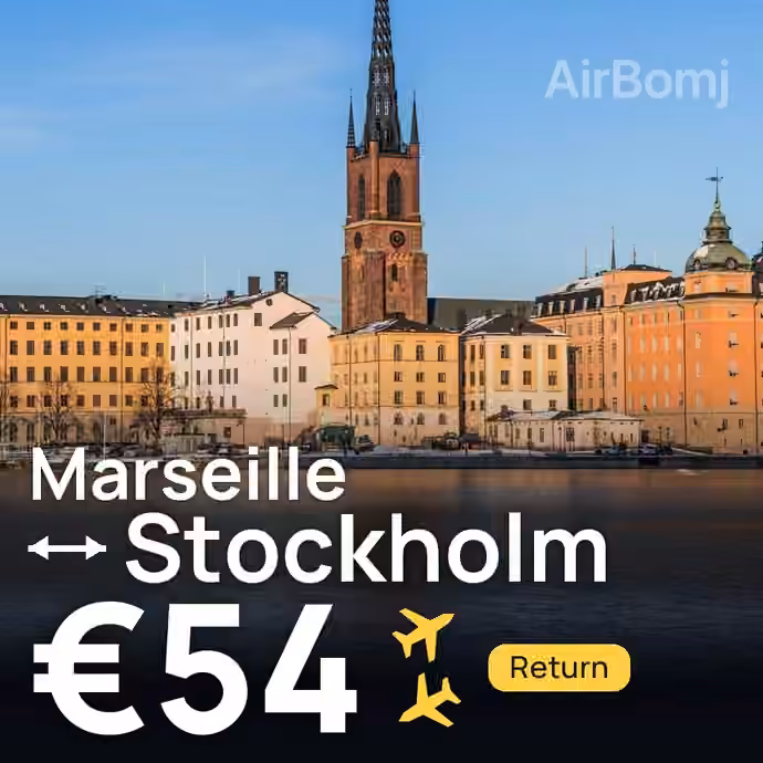 Marseille → Stockholm for €54