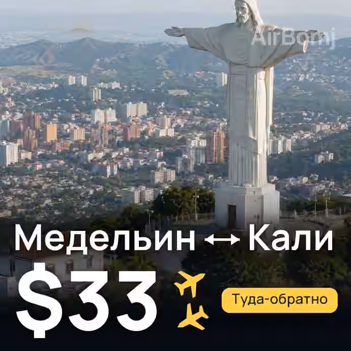 Медельин → Кали за $33