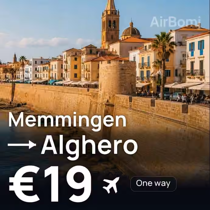 Memmingen → Alghero for €19