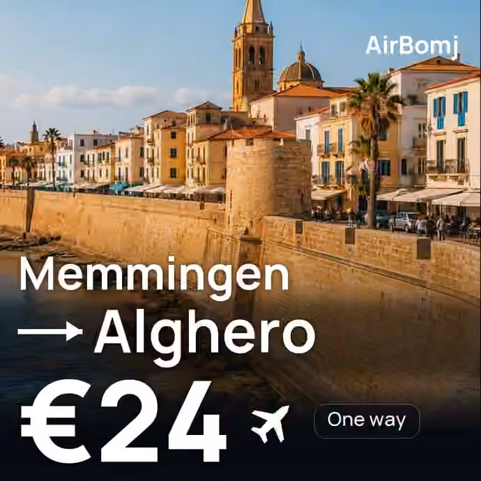Memmingen → Alghero for €24