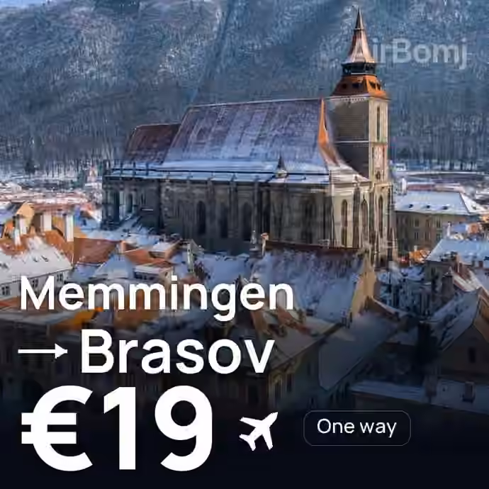 Memmingen → Brasov for €19