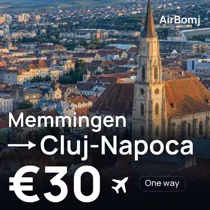 Memmingen → Cluj-Napoca for €30