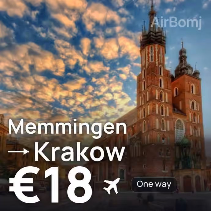 Memmingen → Krakow for €18